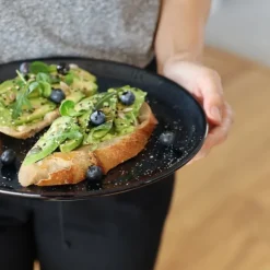 Maison Jean-Vier Assiette à dessert Bleu