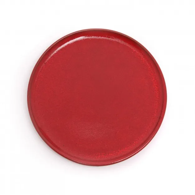 Maison Jean-Vier Assiette à dessert Rouge