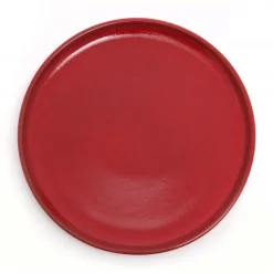 Maison Jean-Vier Assiette plate Rouge