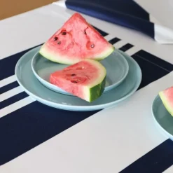 Maison Jean-Vier Chemin de table Bleu