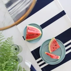 Maison Jean-Vier Chemin de table Bleu