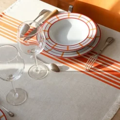 Maison Jean-Vier Chemin de table Orange