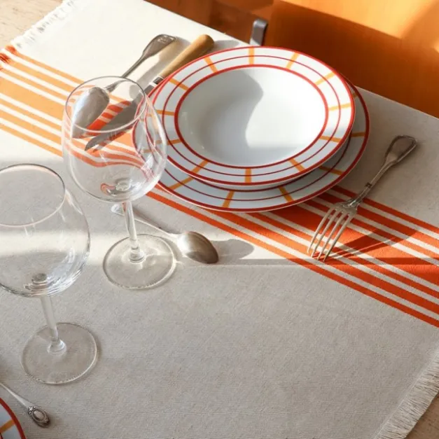 Maison Jean-Vier Chemin de table Orange