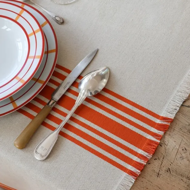 Maison Jean-Vier Chemin de table Orange