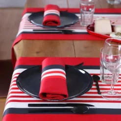 Maison Jean-Vier Chemin de table Rouge