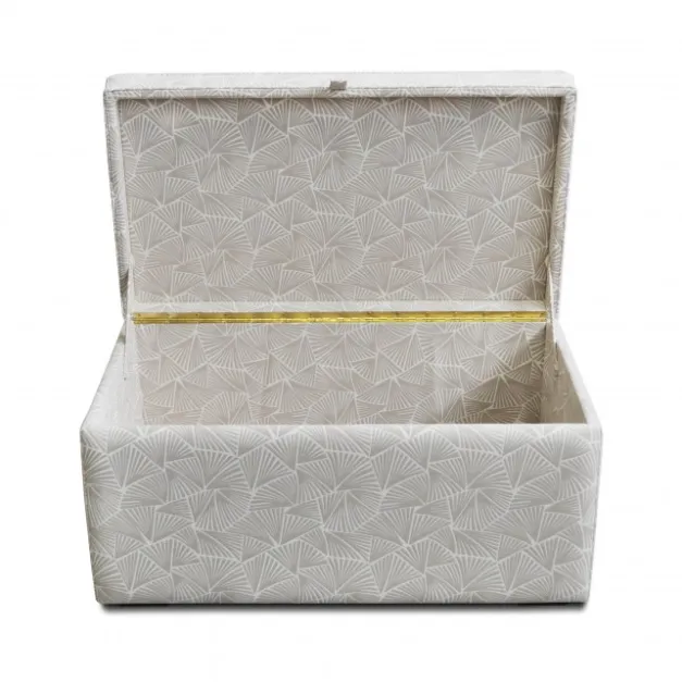 Maison Jean-Vier Coffre et malle de rangement Beige