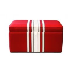 Maison Jean-Vier Coffre et malle de rangement Rouge