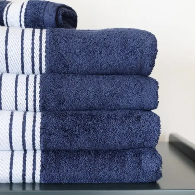 Maison Jean-Vier Drap de bain Bleu