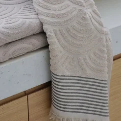 Maison Jean-Vier Drap de douche Beige