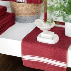 Maison Jean-Vier Drap de douche Rouge