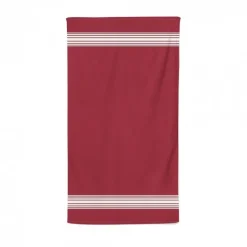 Maison Jean-Vier Drap de douche Rouge