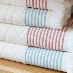 Maison Jean-Vier Drap de douche Rouge