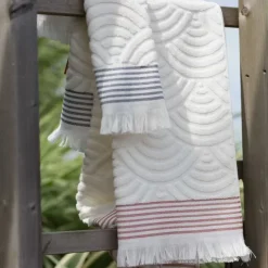 Maison Jean-Vier Drap de douche Rouge