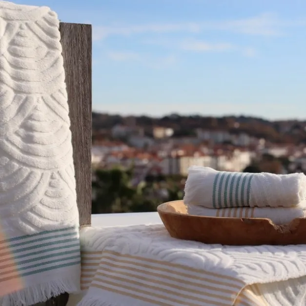 Maison Jean-Vier Drap de plage Blanc