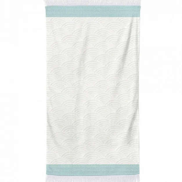 Maison Jean-Vier Drap de plage Blanc