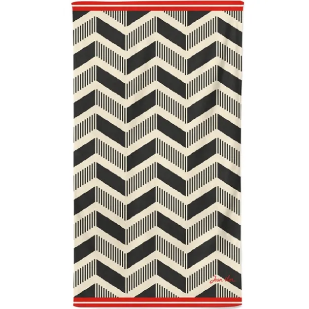 Maison Jean-Vier Drap de plage Noir