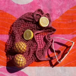 Maison Jean-Vier Drap de plage Rose