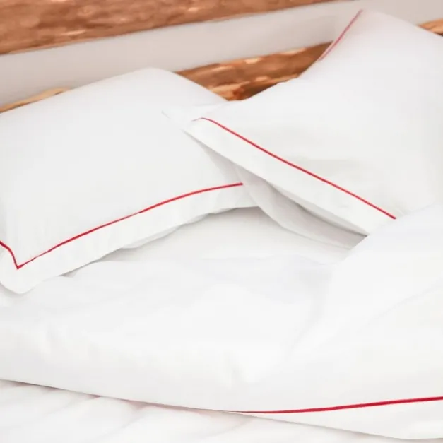 Maison Jean-Vier Drap housse blanc en satin de coton