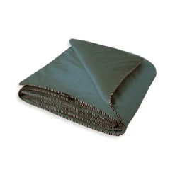 Maison Jean-Vier Edredon ou boutis vert de gris en velours