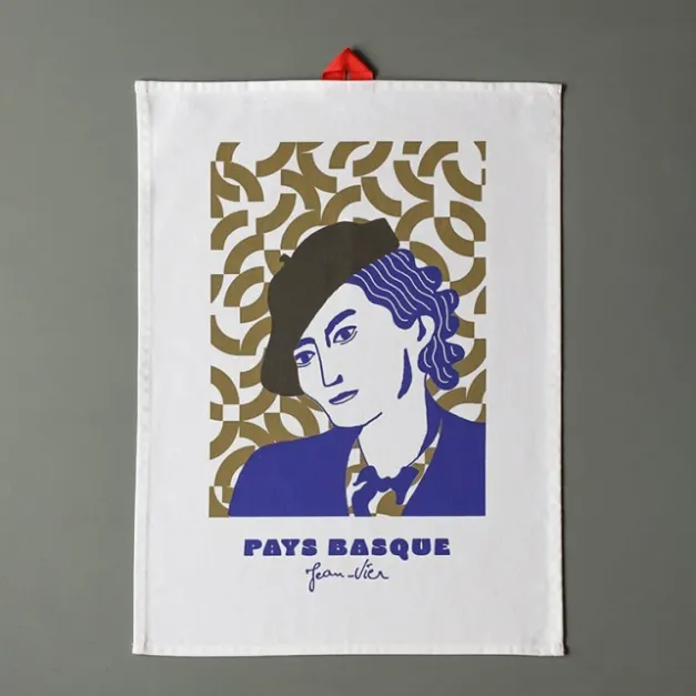 Maison Jean-Vier Essuie-main Bleu