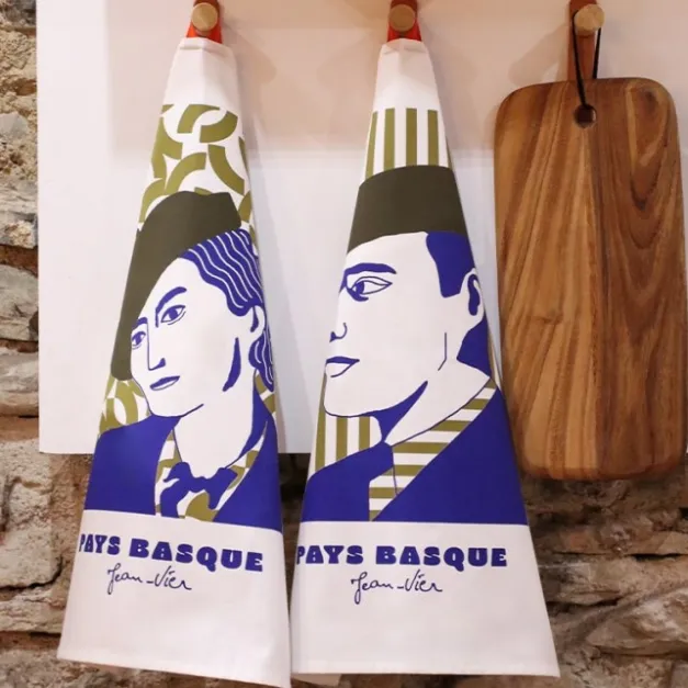 Maison Jean-Vier Essuie-main Bleu