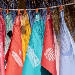 Maison Jean-Vier Essuie-main Bleu