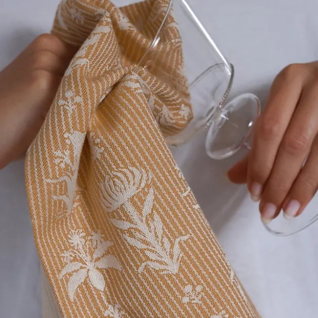 Maison Jean-Vier Essuie-main Jaune