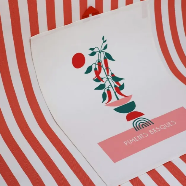 Maison Jean-Vier Essuie-main Rouge