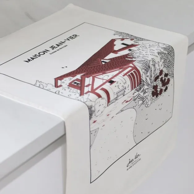 Maison Jean-Vier Essuie-main Rouge