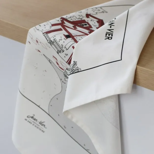 Maison Jean-Vier Essuie-main Rouge