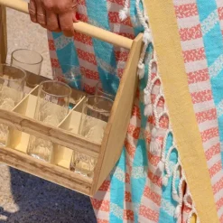 Maison Jean-Vier Foutas en coton Bleu