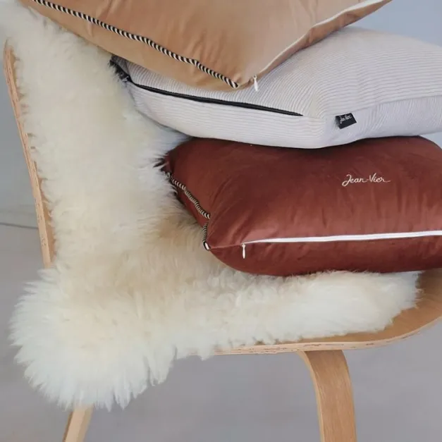 Maison Jean-Vier Housse de coussin Beige