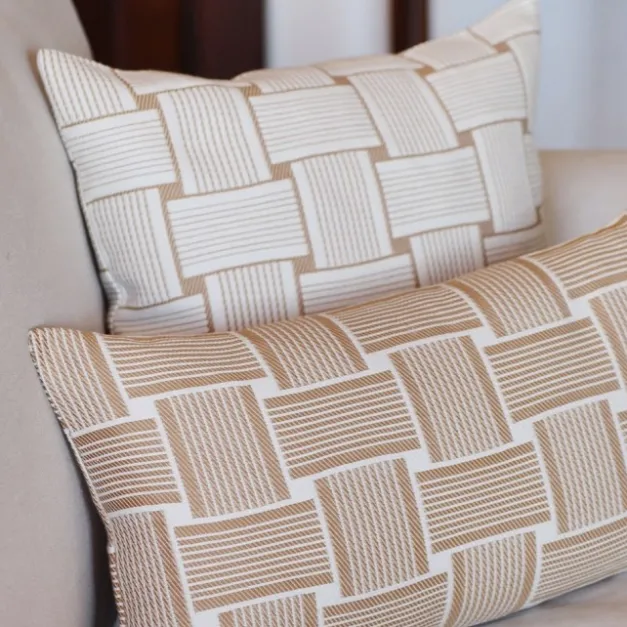 Maison Jean-Vier Housse de coussin Beige