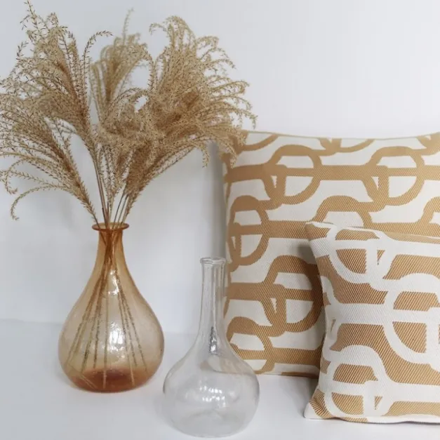 Maison Jean-Vier Housse de coussin Beige