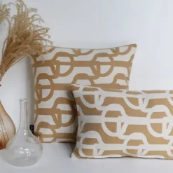 Maison Jean-Vier Housse de coussin Beige