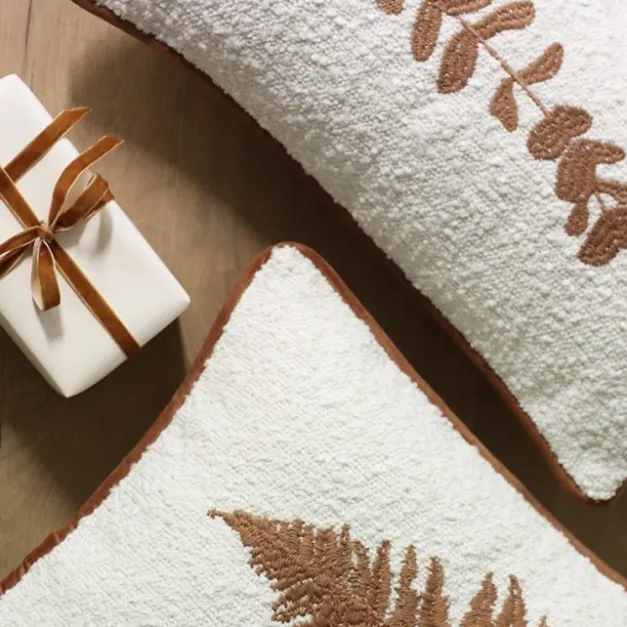 Maison Jean-Vier Housse de coussin Beige