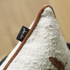 Maison Jean-Vier Housse de coussin Beige