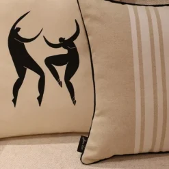 Maison Jean-Vier Housse de coussin Blanc