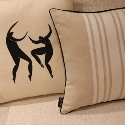 Maison Jean-Vier Housse de coussin Blanc