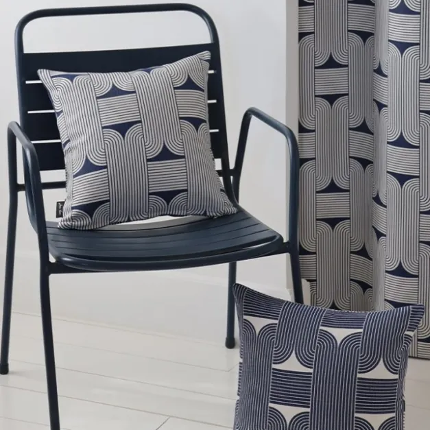 Maison Jean-Vier Housse de coussin Bleu