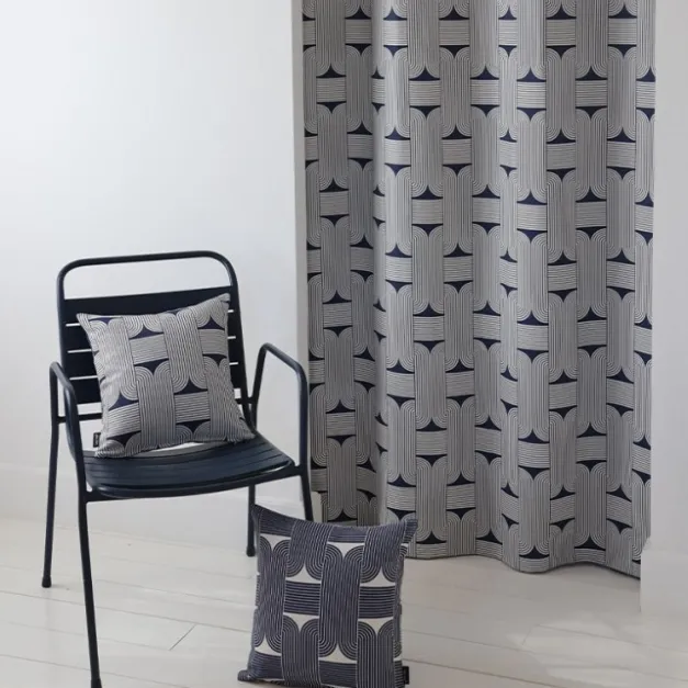 Maison Jean-Vier Housse de coussin Bleu