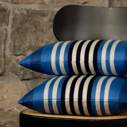 Maison Jean-Vier Housse de coussin Bleu