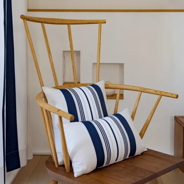 Maison Jean-Vier Housse de coussin Bleu