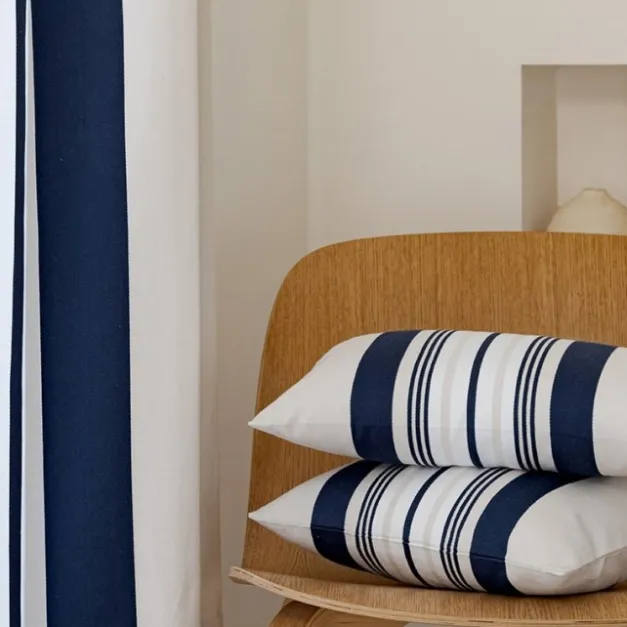 Maison Jean-Vier Housse de coussin Bleu