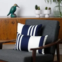 Maison Jean-Vier Housse de coussin Bleu