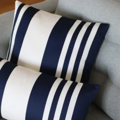 Maison Jean-Vier Housse de coussin Bleu
