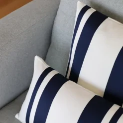 Maison Jean-Vier Housse de coussin Bleu