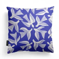 Maison Jean-Vier Housse de coussin Bleu