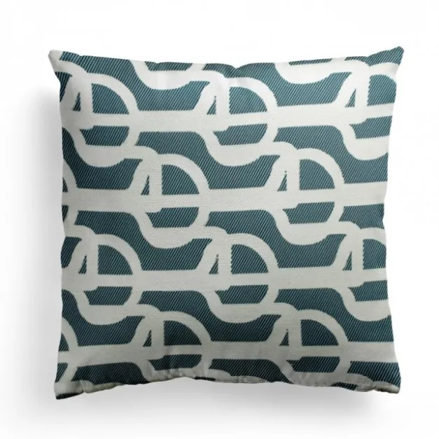 Maison Jean-Vier Housse de coussin Bleu