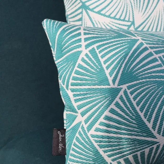 Maison Jean-Vier Housse de coussin Bleu